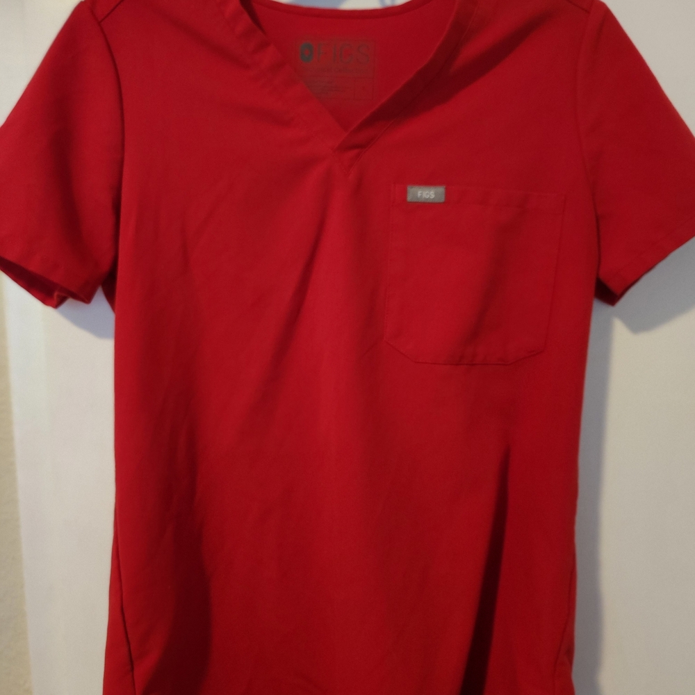 Figs Red Women's Top